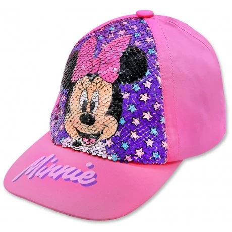 Dívčí kšiltovka Minnie Mouse - Disney s překlápěcími flitry