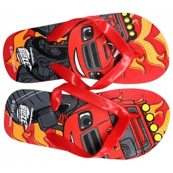 Chlapecké plážové žabky Monster Truck Blaze - Plamínek