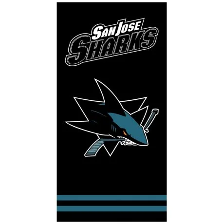 Hokejová bavlněná osuška NHL San Jose Sharks - black