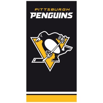 Hokejová bavlněná osuška NHL Pittsburgh Penguins - black