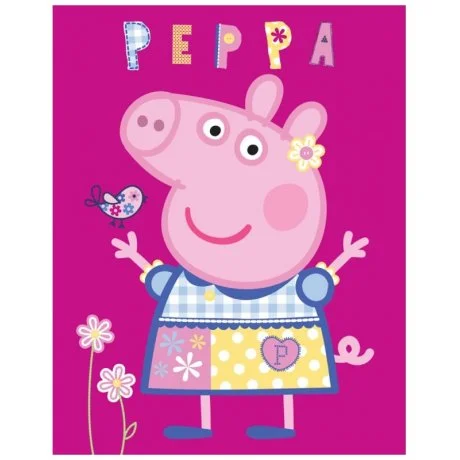 Dětská fleecová deka Prasátko Peppa - modelka