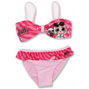 Dívčí dvoudílné plavky L.O.L. Surprise - sv. růžové