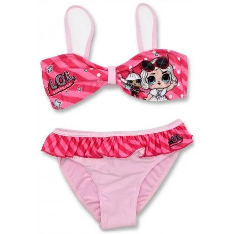 Dívčí dvoudílné plavky L.O.L. Surprise - sv. růžové