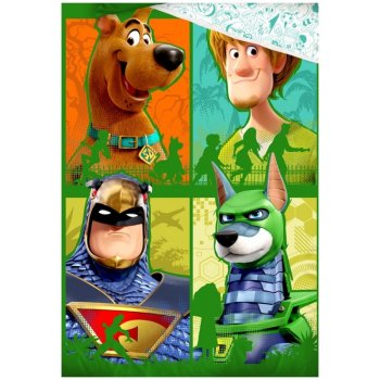 Bavlněné ložní povlečení Scooby-Doo - zelená čtyřka