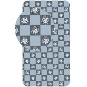 Bavlněné prostěradlo na jednolůžko Harry Potter - erb Bradavic