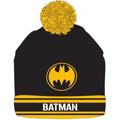 Zimní čepice s bambulí Batman