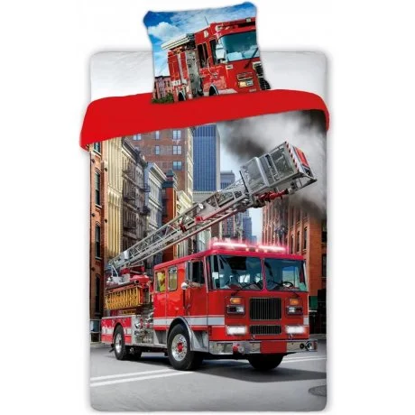 Bavlněné ložní povlečení Požárnické auto