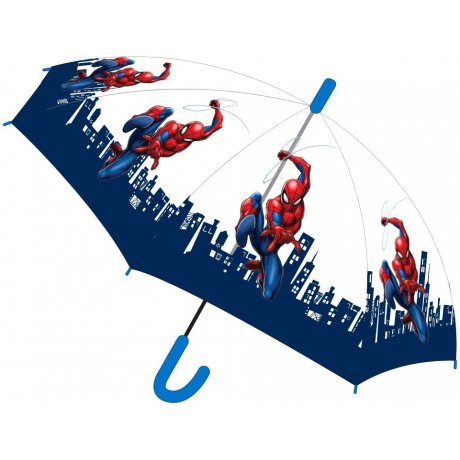 Dětský transparentní vystřelovací deštník Spiderman