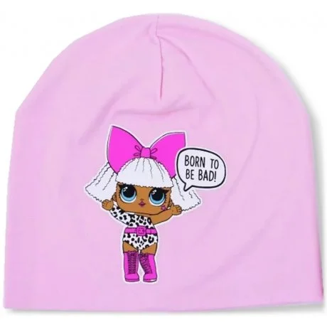 Dívčí jarní / podzimní čepice L.O.L. Surprise - sv. růžová