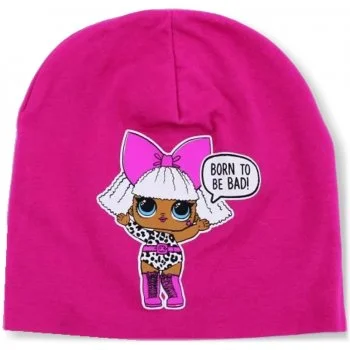 Dívčí jarní / podzimní čepice L.O.L. Surprise - tm. růžová