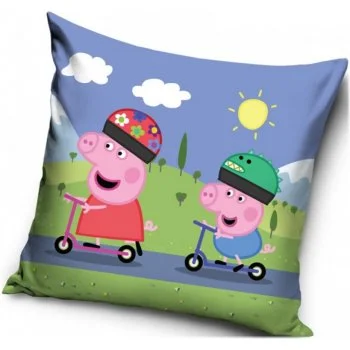 Polštář Prasátko Peppa na koloběžce