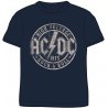 Pánské tričko s kulatým výstřihem AC / DC - motiv Hells Bells. Je vyrobeno ze 100% bavlny 160 GSM tmavě modré barvy. Potisk je inspirován prvním mezinárodně vydaným albem australské hard rockové kapely AC/DC z roku 1975.