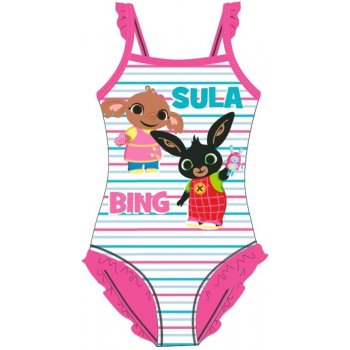 Dívčí jednodílné plavky Zajíček Bing a Sula