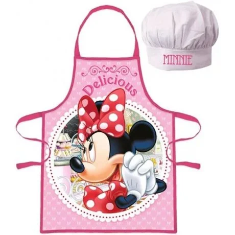 Dívčí zástěra s kuchařskou čepicí Minnie Mouse - Disney - Delicious