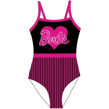 Dívčí jednodílné plavky Barbie se srdíčkem