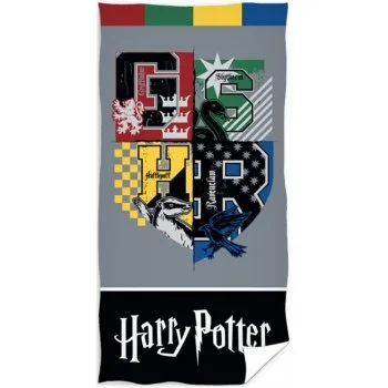 Plážová osuška Harry Potter - Erby s monogramy