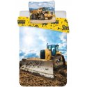 Povlečení do dětské postýlky Buldozer a sklápěčka