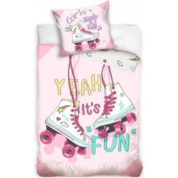 Bavlněné ložní povlečení Kolečkové brusle - Ready 2 Roll