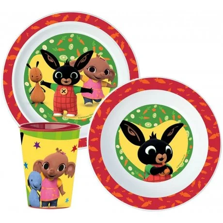 Sada plastového nádobí Zajíček Bing s kelímkem