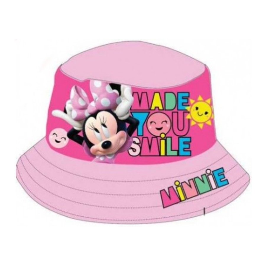 Setino · Dětský / dívčí klobouk Minnie Mouse - Disney - motív Made you smile 52 Světle růžová