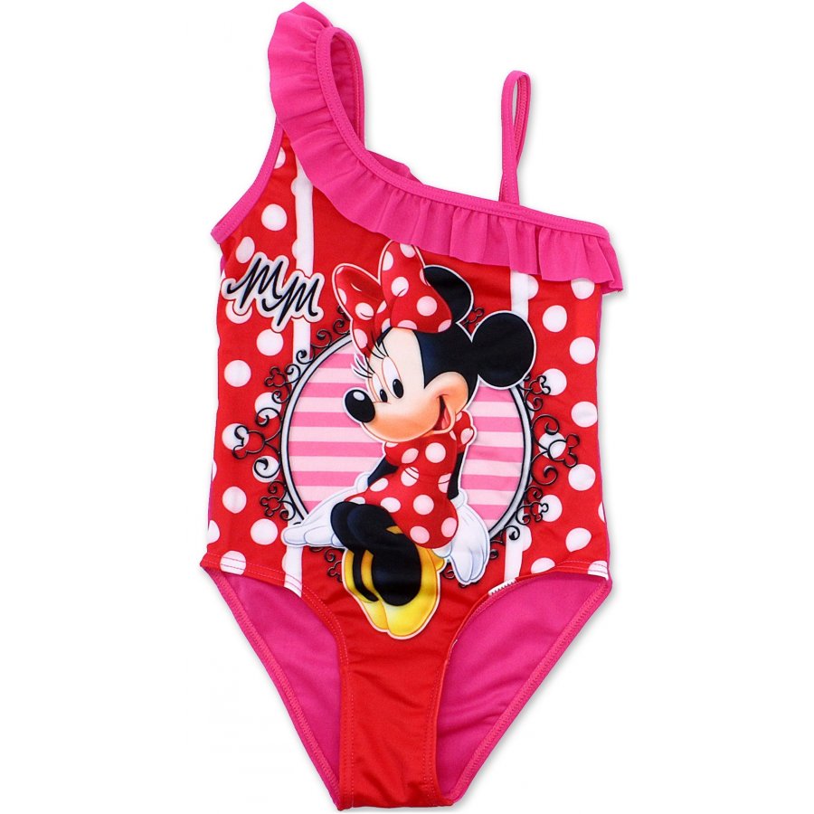 Setino · Dětské / dívčí jednodílné plavky Minnie Mouse - Disney EU 128 Tmavě růžová
