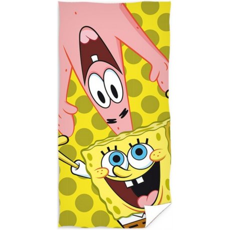Dětská plážová osuška SpongeBob a Patrik