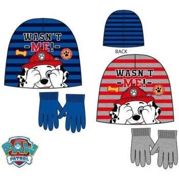 Chlapecká čepice + prstové rukavice Tlapková patrola - Marshall