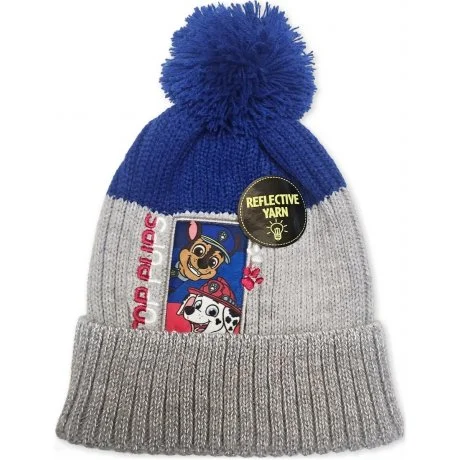 Chlapecká čepice z reflexní příze Tlapková patrola - Paw Patrol