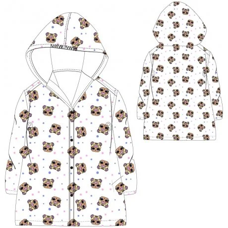 Dívčí transparentní pláštěnka L.O.L. Surprise