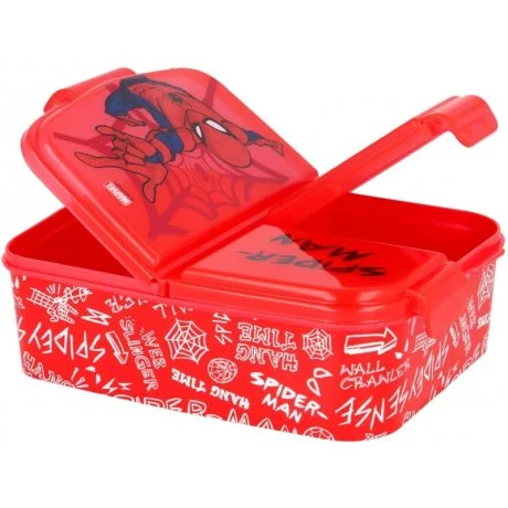 Multibox na svačinu Spiderman se 3 přihrádkami