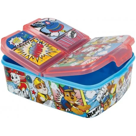 Multibox na svačinu pro kluky Tlapková patrola se 3 přihrádkami