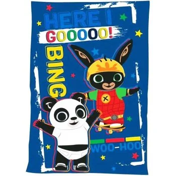 Dětská fleecová deka Zajíček Bing Bunny - Here I Goooo!